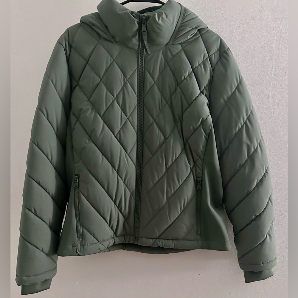 Calvin Klein Women's Quilted Green Jacket